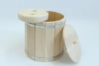 кадка для соления 30 л. из кедра с крышкой и гнетом