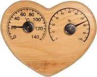 термометр с гигрометром "сердце"