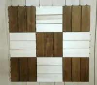 трапик липа 0,3х0,3м, составной на пласт. подложке, термообработка, банный перец