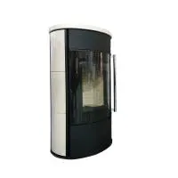 печь-камин торонто майолика кремовая экокамин